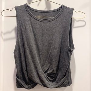 Cover Twist-Front Cropped Tank